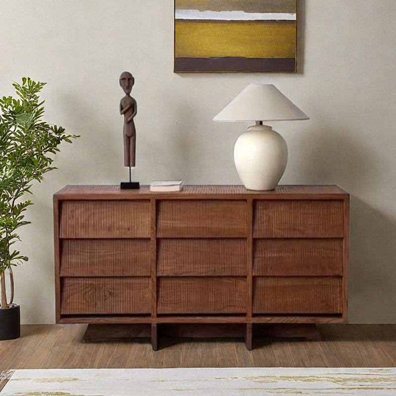 Buffet haut de gamme Premium Premium, Brun selle, H 28,7 po x l 58,3 po x P 16,5 po