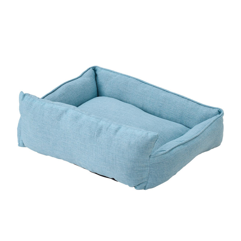 Polyester Pet Bed, Blue, 21cm H x 55cm W x 41cm D