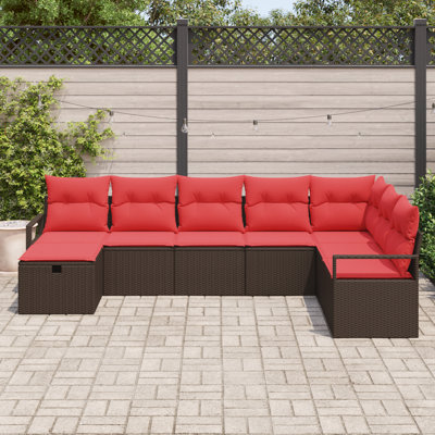 Ensemble de canapé avec coussin avec rangement vidaX