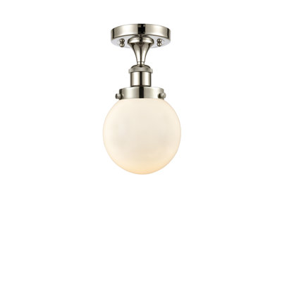 Georffrey Glass Semi Flush Mount
