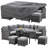 Waterproof Table and Chair Set Covers Outdoor Sectional Sofa Set Cover-4210078