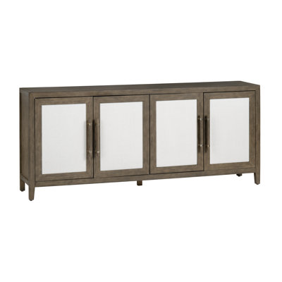 Katherine 4-Door Rattan Media Credenza_Sideboard