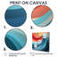 Minimal Streams Vibrant Retro Colors - Abstract Spirals, art mural-802529690-802529703