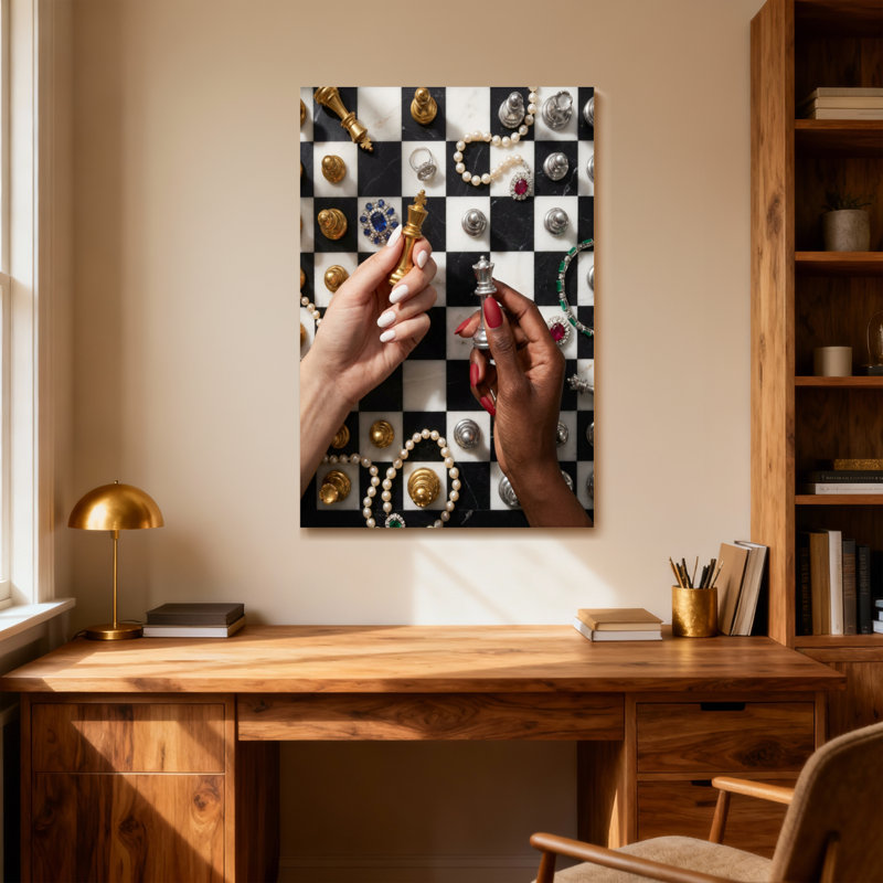 Jeu d'échecs Fashion, H 24 po x l 16 po