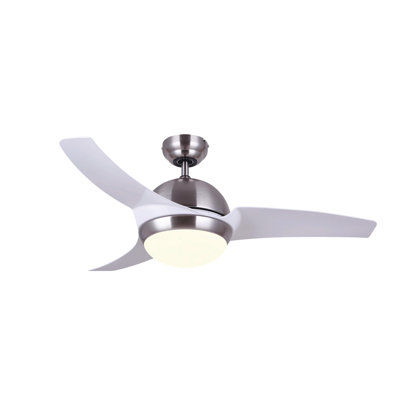 Ventilateur de plafond à hélice à DEL 3 pales de 42 po avec télécommande et ensemble d'éclairage inclus Kester