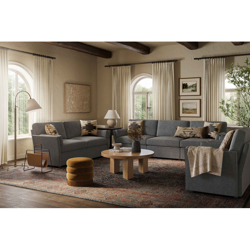 Grimsby 73' Upholstered Sofa, Gris