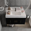 Meuble-lavabo mural moderne