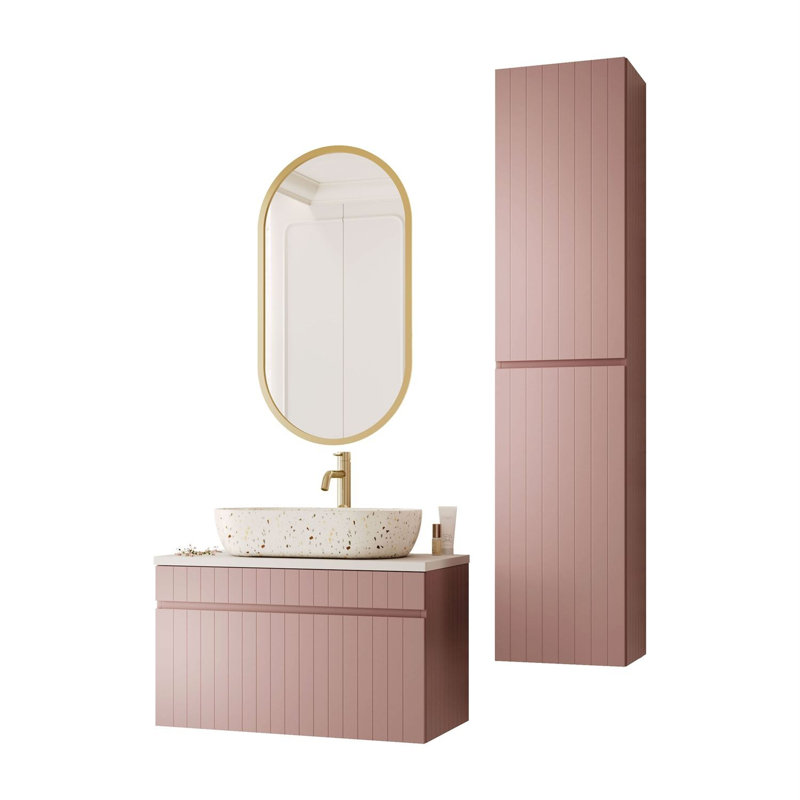 FLORIS Vanity Set, Speckled Terrazzo Basin