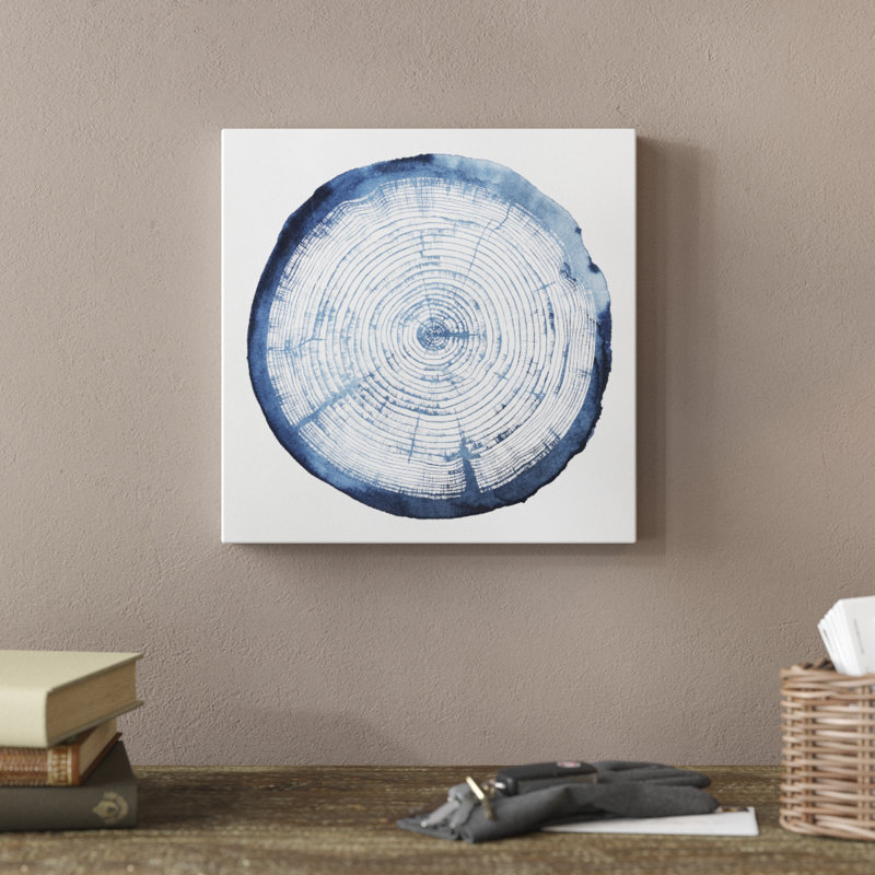 «Tree Ring Overlay I» par Grace Popp, reproduction d'art sur toile tendue, H 12 po x l 12 po