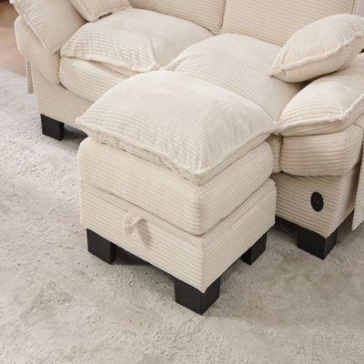 Repose-pieds, peut être utilisé en combinaison avec un canapé, avec plusieurs combinaisons