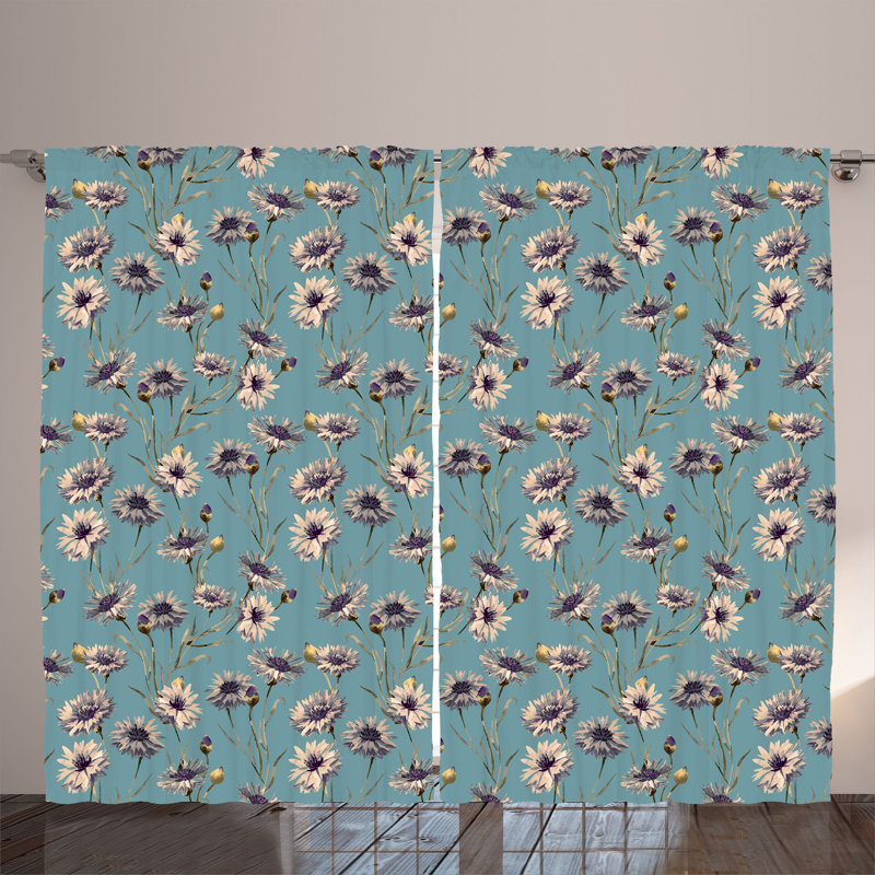 Semi Sheer Curtain Pair
