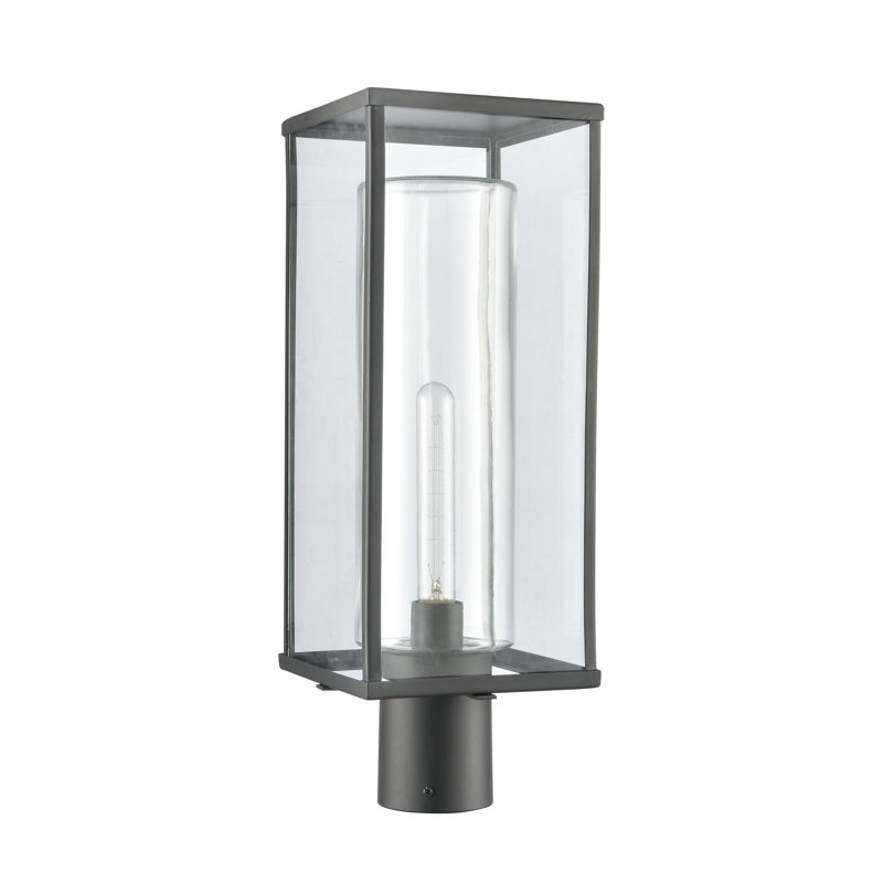 Augusta 19.75'' High 1-Light Outdoor Post Light - Matte Black