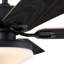 Ventilateur de plafond noir mat / noir à 5 pales de 52 pouces Deacon