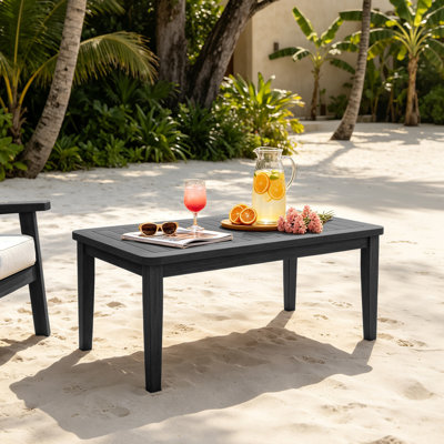 Table basse d'extérieur en bois de teck Marlo