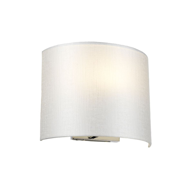 Zaragoza Steel Flush Mounted Sconce, Polished Chrome, 23cm H x 29cm W x 12.8cm D