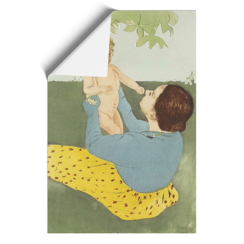 Mother and Child by Mary Cassatt - Frameless Print, 42cm H x 30cm W x 0.1cm D
