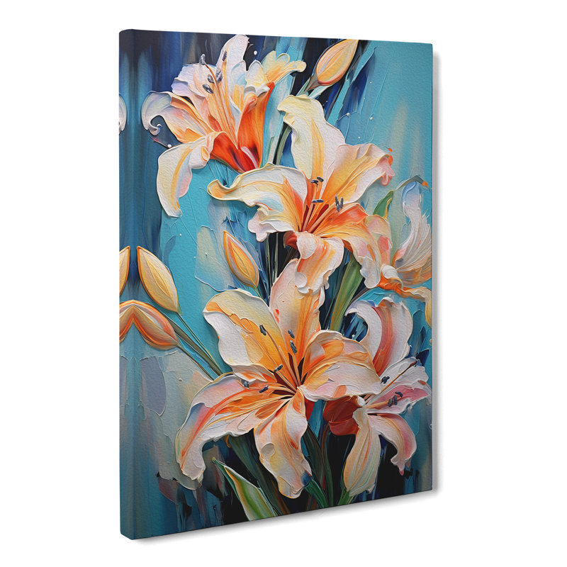 Floral Expressionism - Print, 76cm H x 50cm W x 3cm D