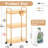 3-Tier Acrylic Shelf,Multi-functional Rolling Practical Rrolley,Flexible & Durable-112539632