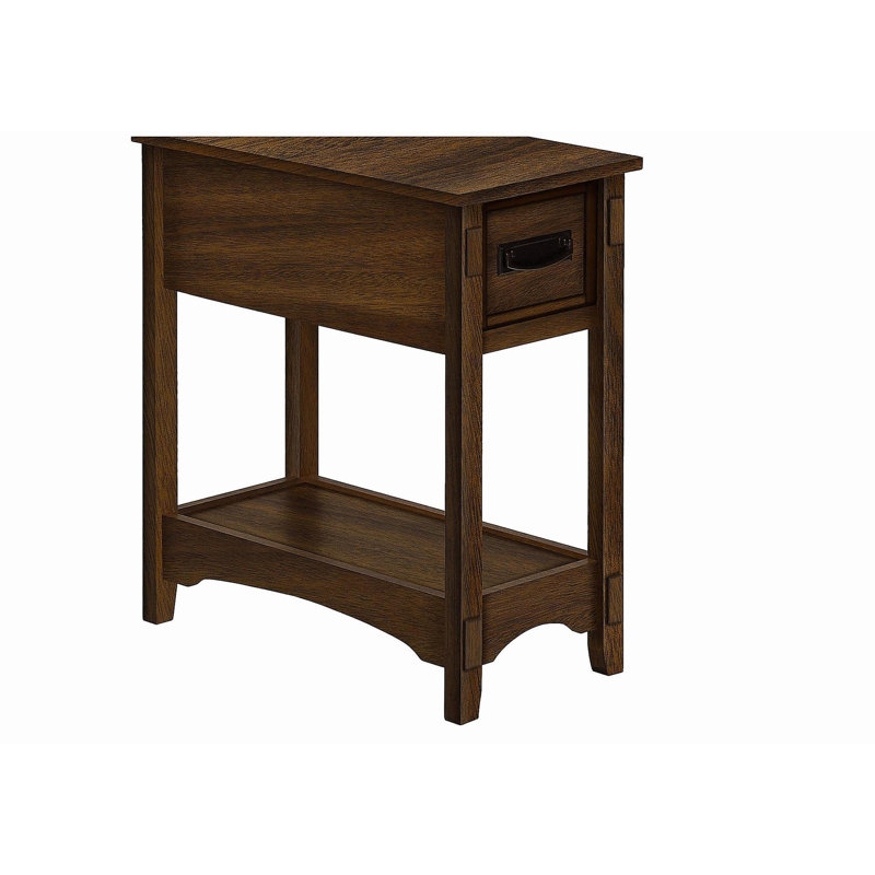 Double-layer storage drawer-style end table