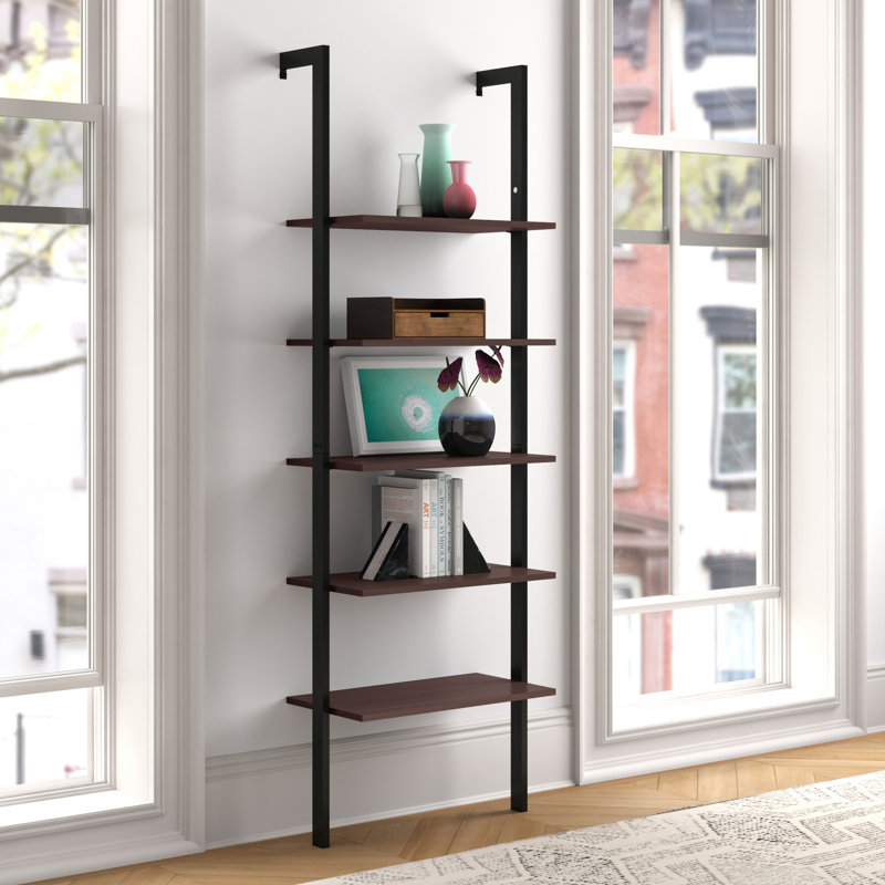 Bontang Ladder Bookcase, Brown/Black