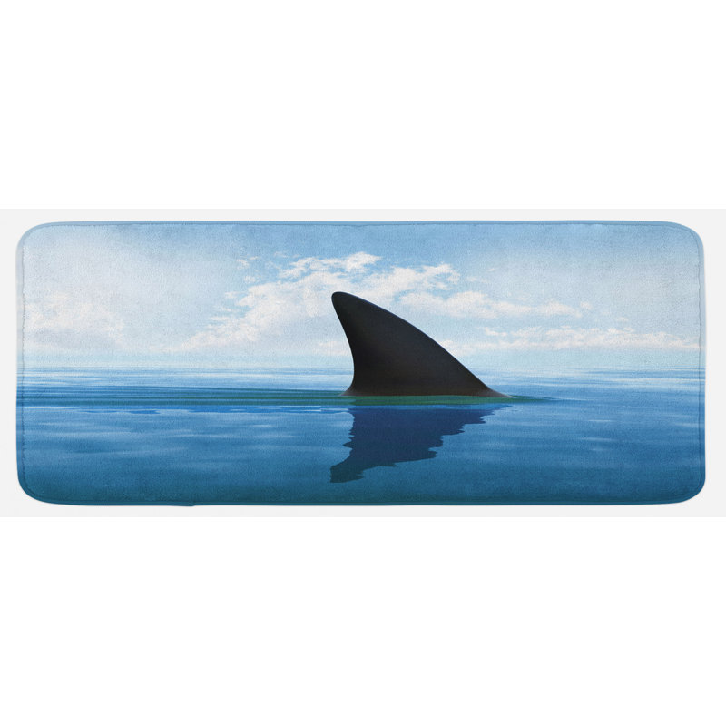 Tapis de cuisine requin, tapis de pêche et revêtement de mer mauve