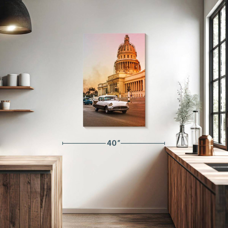 Lilie Capitoli De Cuba, voiture rétro, H 36 po x l 24 po