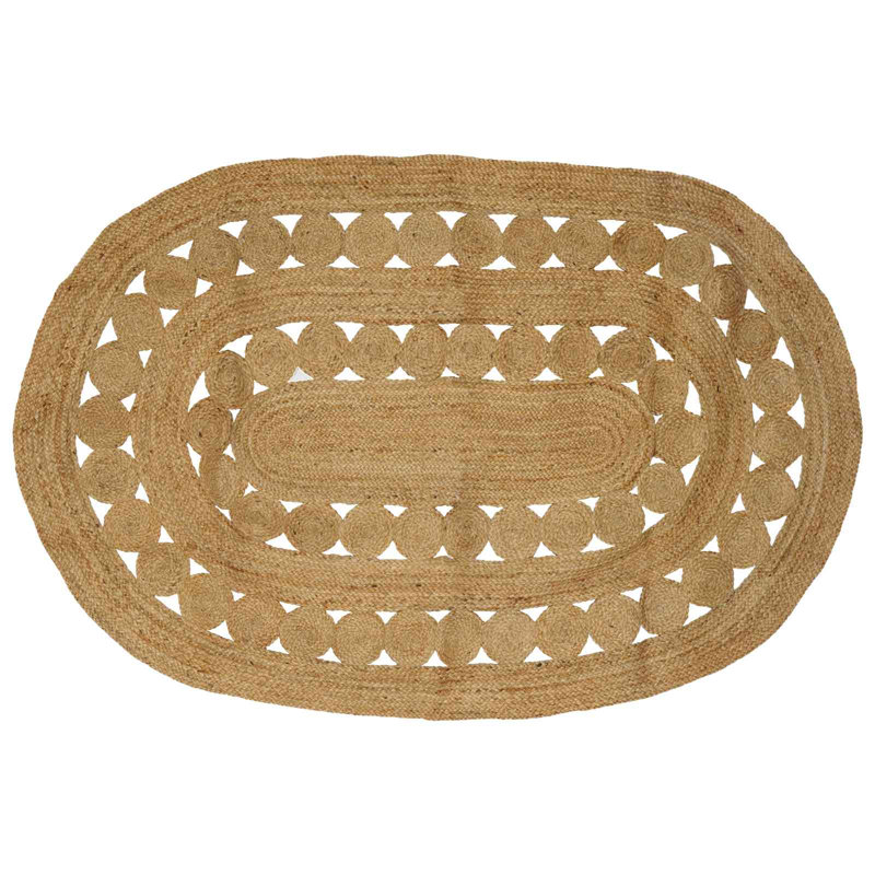 Hand Braided Area Rug, Oval 152cm x 245cm