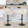 Fabrico Adjustable Barstool With Rounded T Footrest - Set Of 2