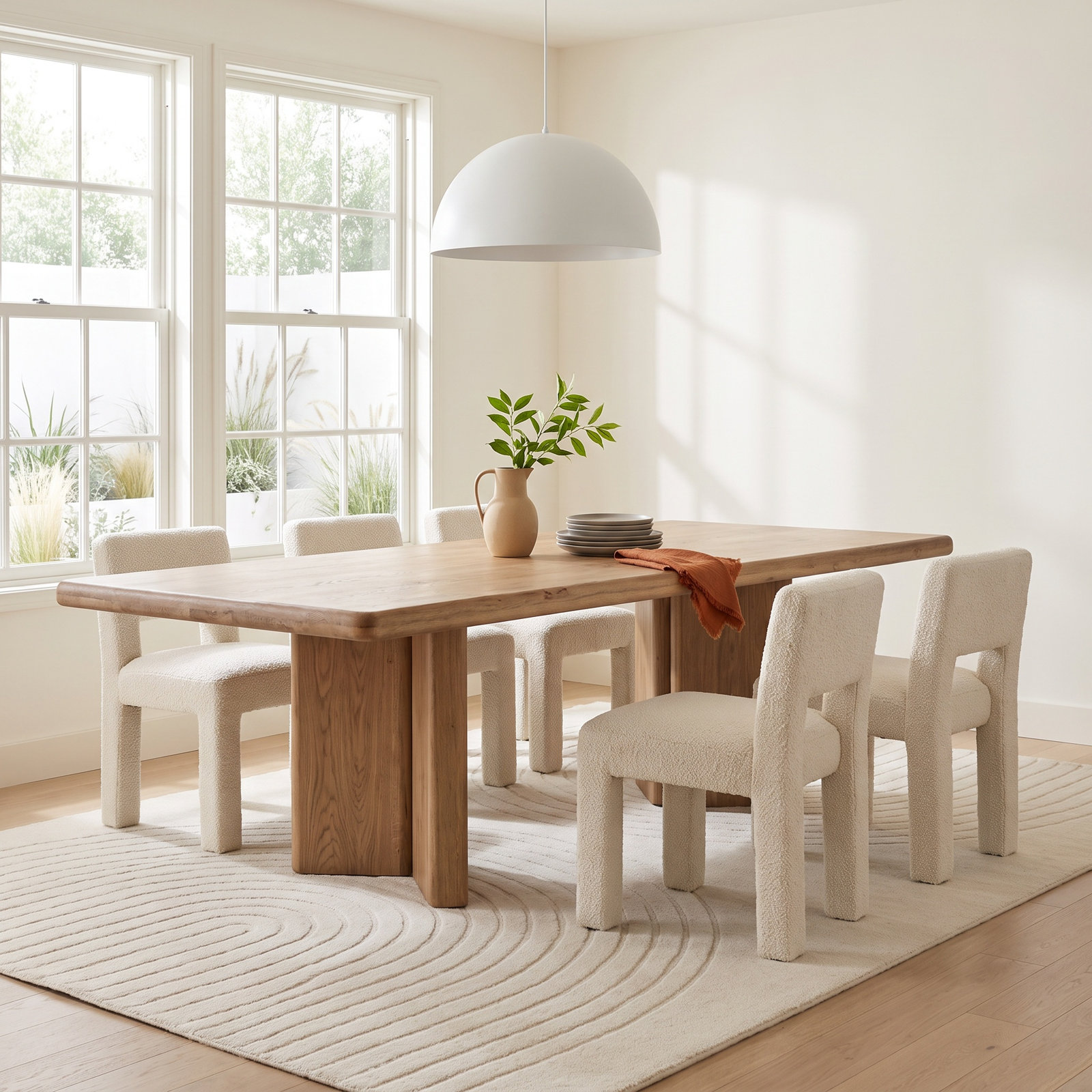 Imari 118'' Dining Table, Natural Reclaimed French Oak