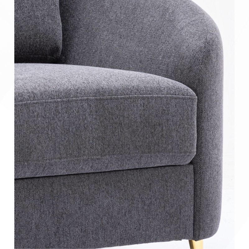 Chaise en lin gris
