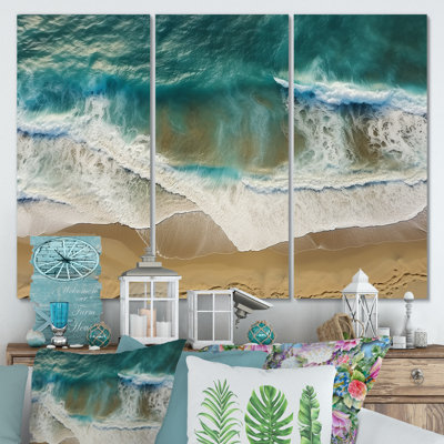Vue aérienne de Tranquil Waves 2 - plage, art mural