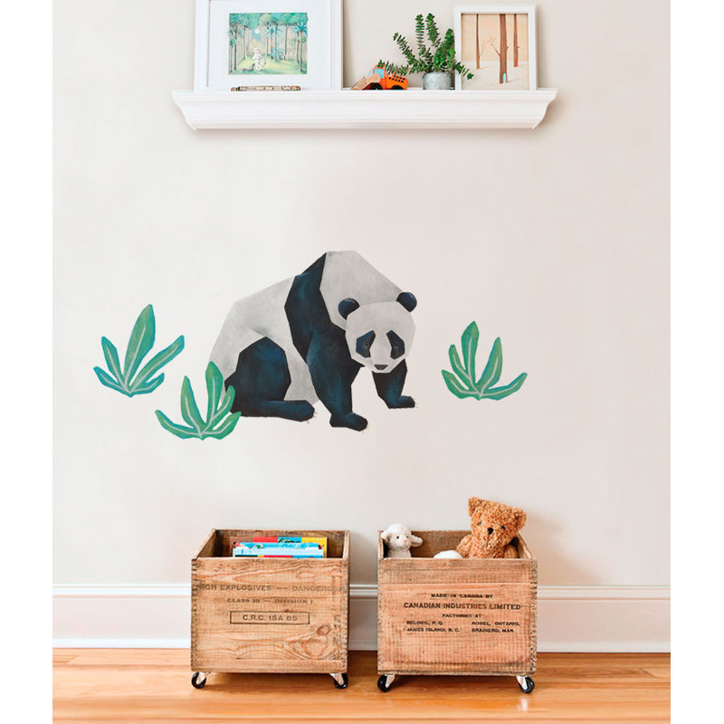 Décalcomanie murale panda sauvage Barela