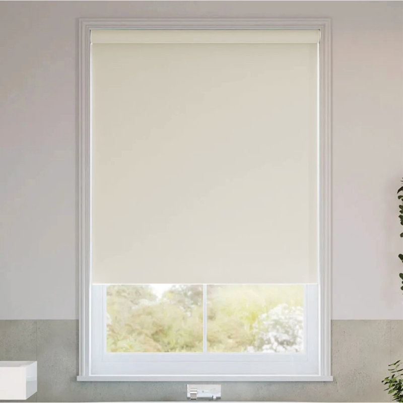 ndoor Blackout Roller Shade for Windows, Trimmable Custom Fit Window Blind with Light Blocking & Privacy, 165cm L x 240cm W