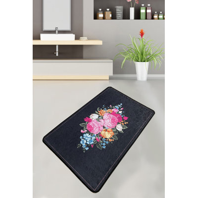 Antibacterial Bathmat, Non-Slip Design, 2.3 x 4.0 Feet | 100% Polyester, Pile Height: 0.4 Inches, 20.5 oz/sq ft | Machine Washable, Easy Care, Perfect for Bathroom Safety & Comfort | Durable & Stylish Home Essential