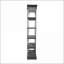 Bibliothèque, métal industriel & amp; Bois de sapin avec 5 tablettes ouvertes | Gris anthracite | Métal Bois