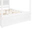 Size Canopy Bed With Trundle, And Pinewood Full Trundle Canopy, Versatile Decor, Solid Wood, White