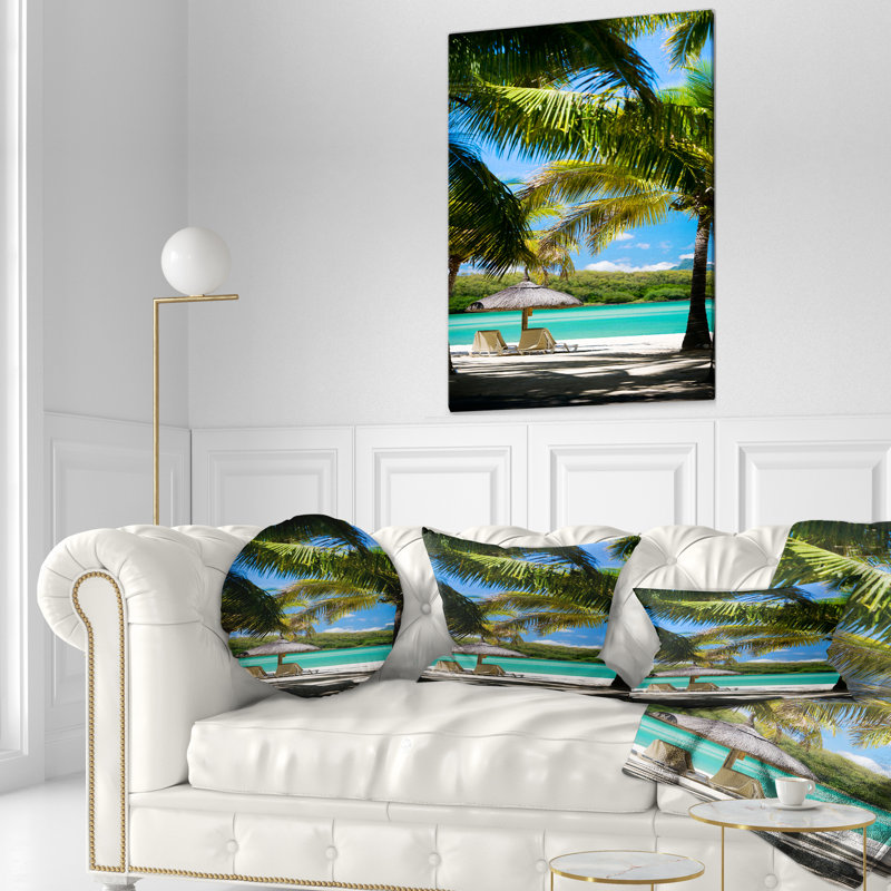 Tropical Paradise - Beaches Printed Throw Pillow