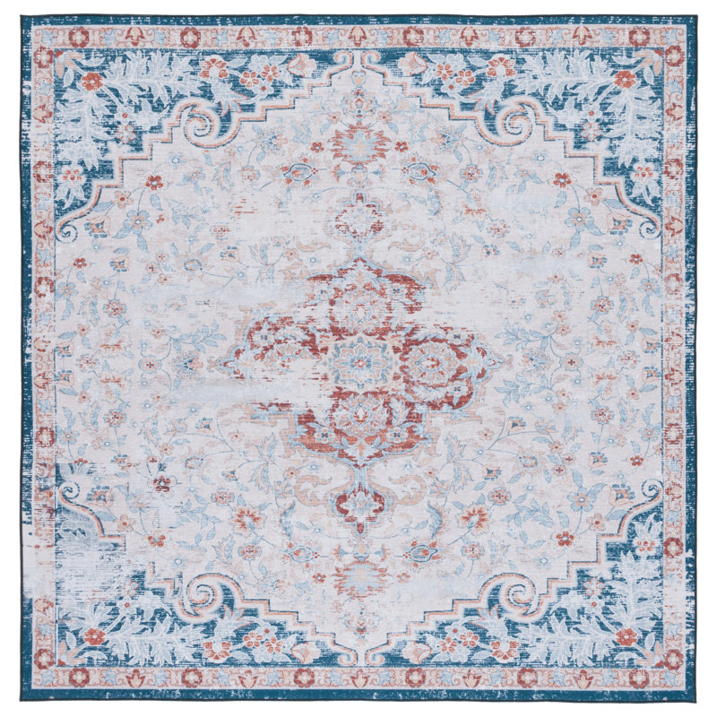 Tucson Performance Machine Washable Oriental Rug, Square 4'