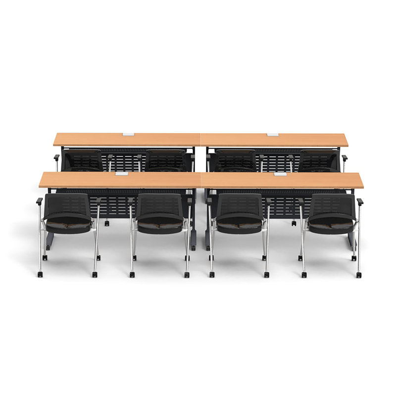 Commercial-Grade 72" Folding Training Table with Power, USB-C & USB-A – Mobile Conference & Classroom Table