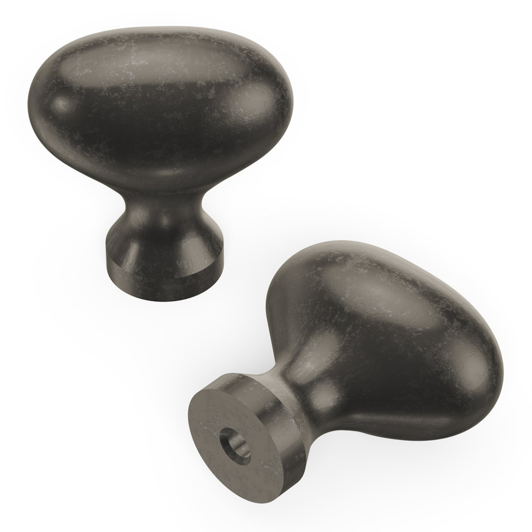 Williamsburg Collection Oval Knob - 1-1/4" x 13/16 " Cabinet Knob - Farmhouse Hardware for Drawers & Cabinets Hickory Hardware 