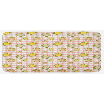 Tapis de cuisine shabby flore