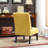 Pisano Contemporary Chenille Fabric Armless Accent Chair With Pillow, Perfect For Modern And Compact Spaces-117048613