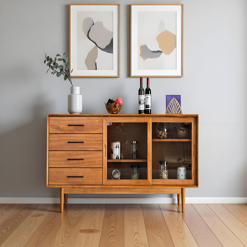 Buffet de rangement moderne et minimaliste, H 31,49 po x l 47,24 po x P 16,53 po