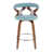 Teal Fabric/Walnut Frame selected