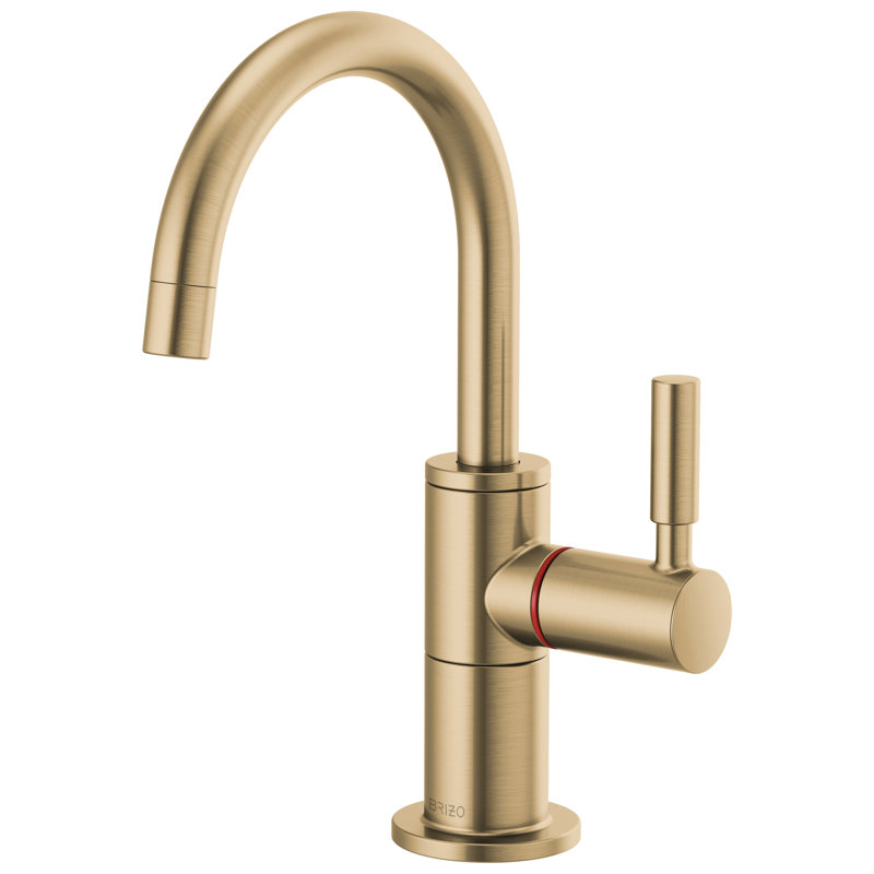 Instant Hot Faucet with Arc Spout, Luxe Gold