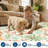 Jungle 2x6 Kitchen Runner Rug, Washable Animal Print Soft Non Slip Hallway Runner Tropical Botanical Thin Peacock Monkey Floor Rugs-2144069613-2144069606