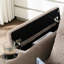 Chaise longue et lit convertible en velours côtelé avec charge, porte-gobelets, organisateurs latéraux pour les maisons modernes en velours côtelé brun 37,4 po, support pour téléphone, petits espaces de vie-496484514-496484524