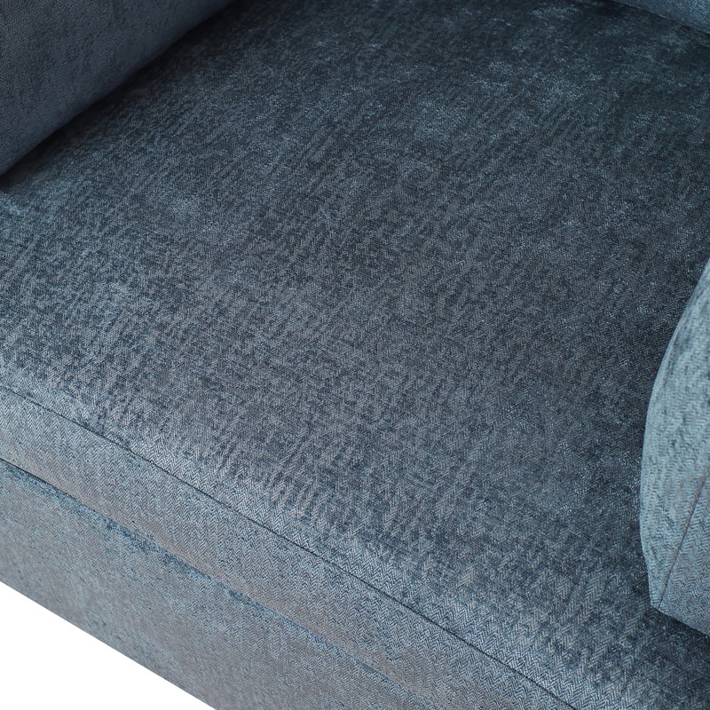 Dyani Upholstered Accent Chair, Blue Polyester