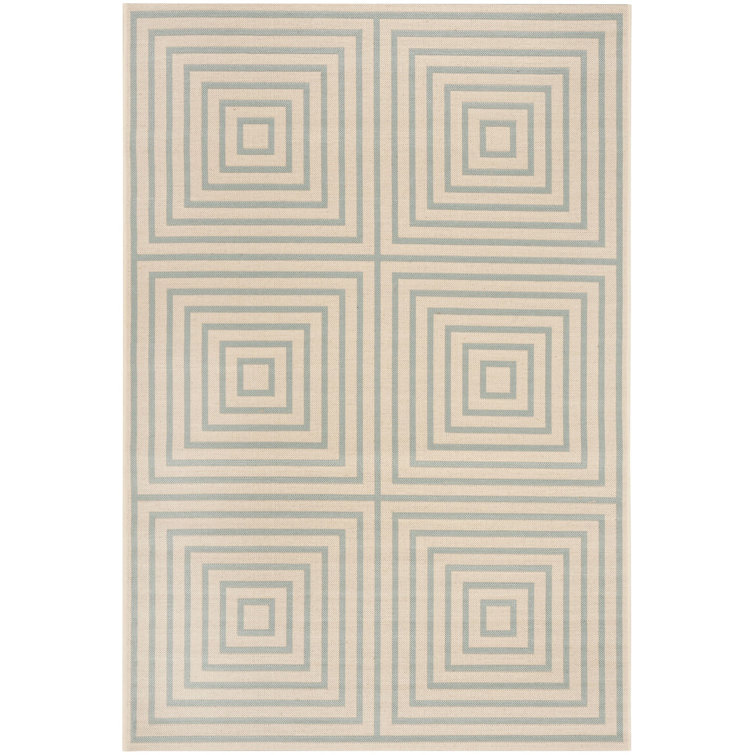 Kelli Linden 100 Performance Geometric Indoor/Outdoor Area Rug