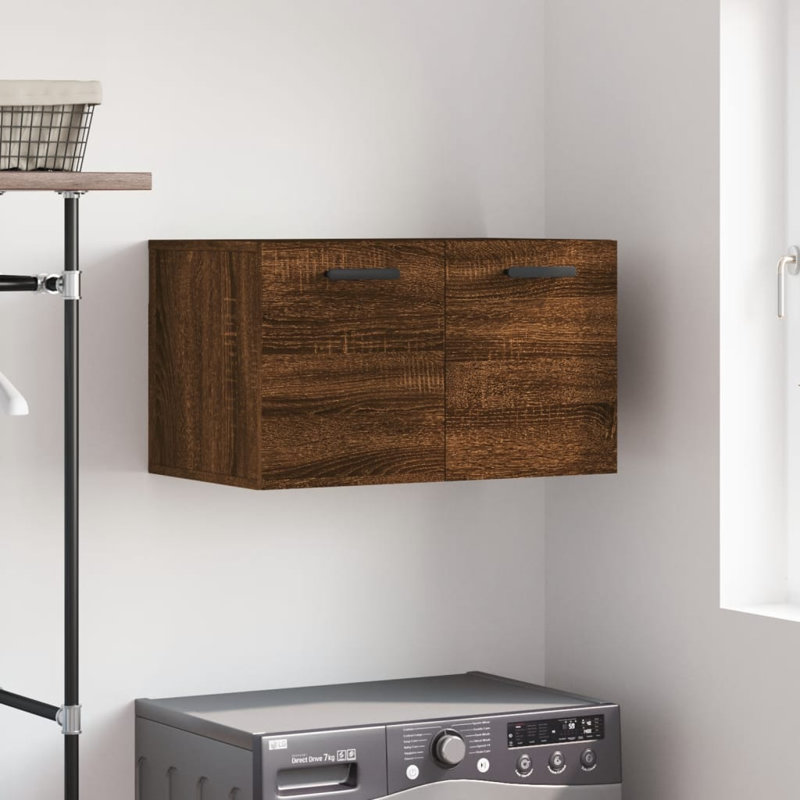 Mansoor Bathroom Cabinet, Brown Oak